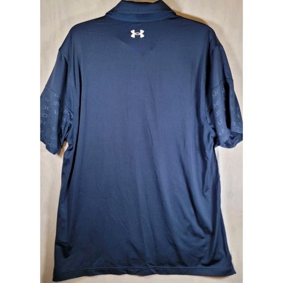 Under Armour Heat Gear Polo Mens Size XL Blue Loose The Playoff Polo Lite - Picture 9 of 9